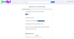 Desktop Screenshot of boomp3.com