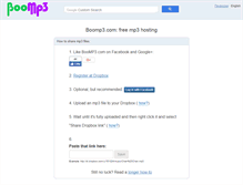 Tablet Screenshot of boomp3.com